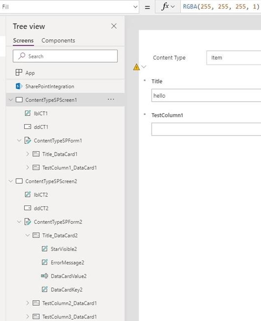 Content type sp screen-4-